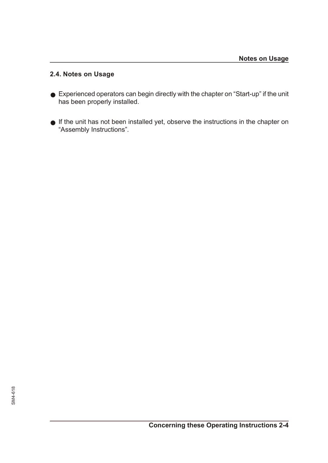 Sterling SGFE operating instructions Concerning these Operating Instructions 