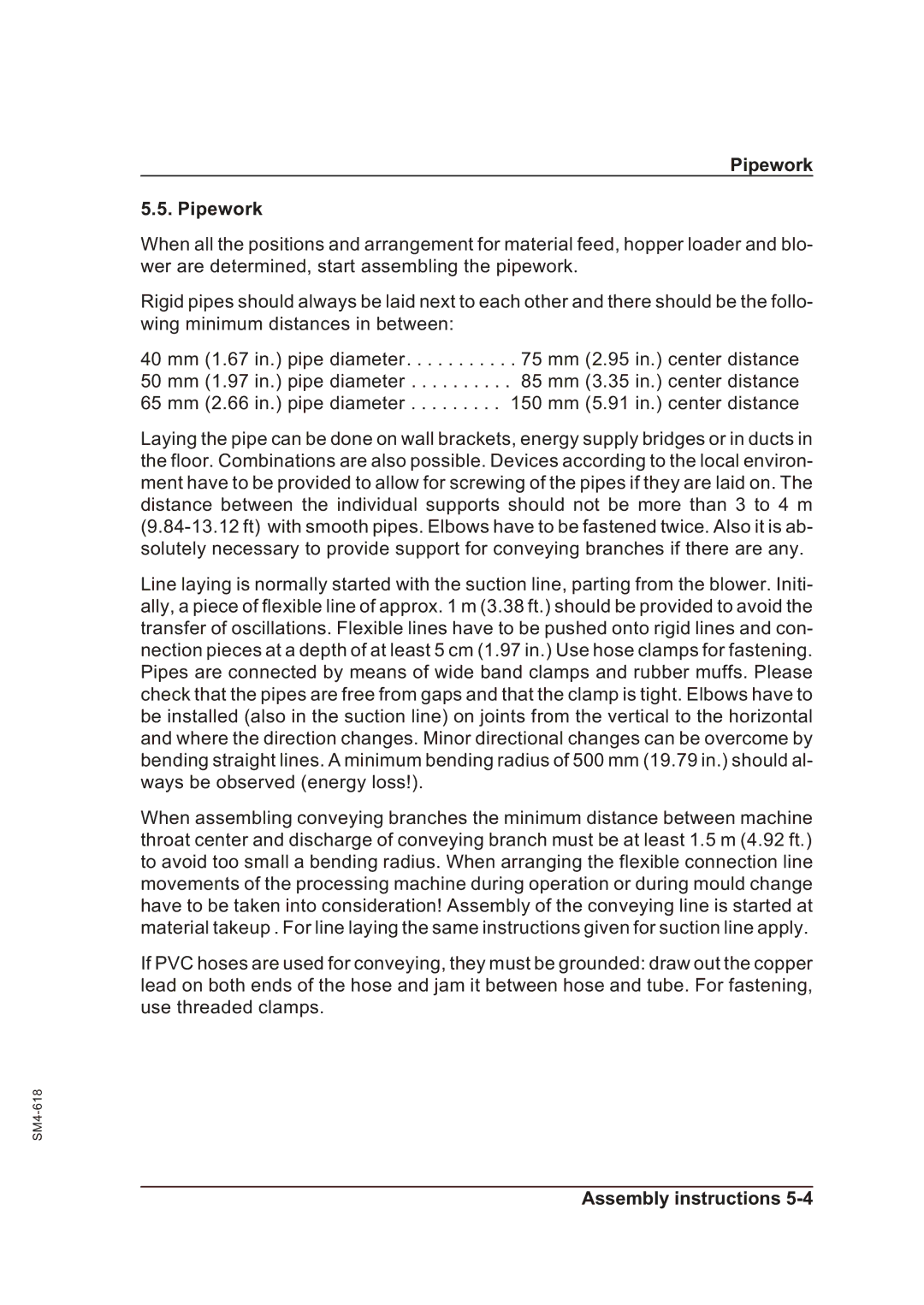 Sterling SGFE operating instructions Pipework 