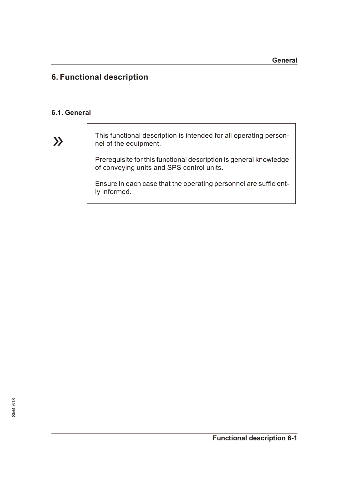 Sterling SGFE operating instructions Functional description, General 