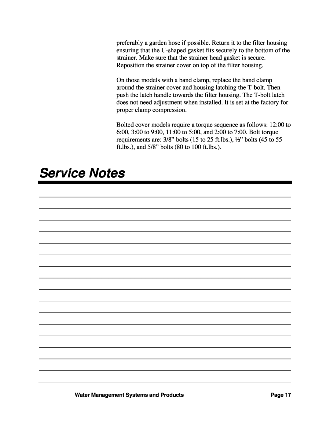 Sterling SGM-250A manual Service Notes 