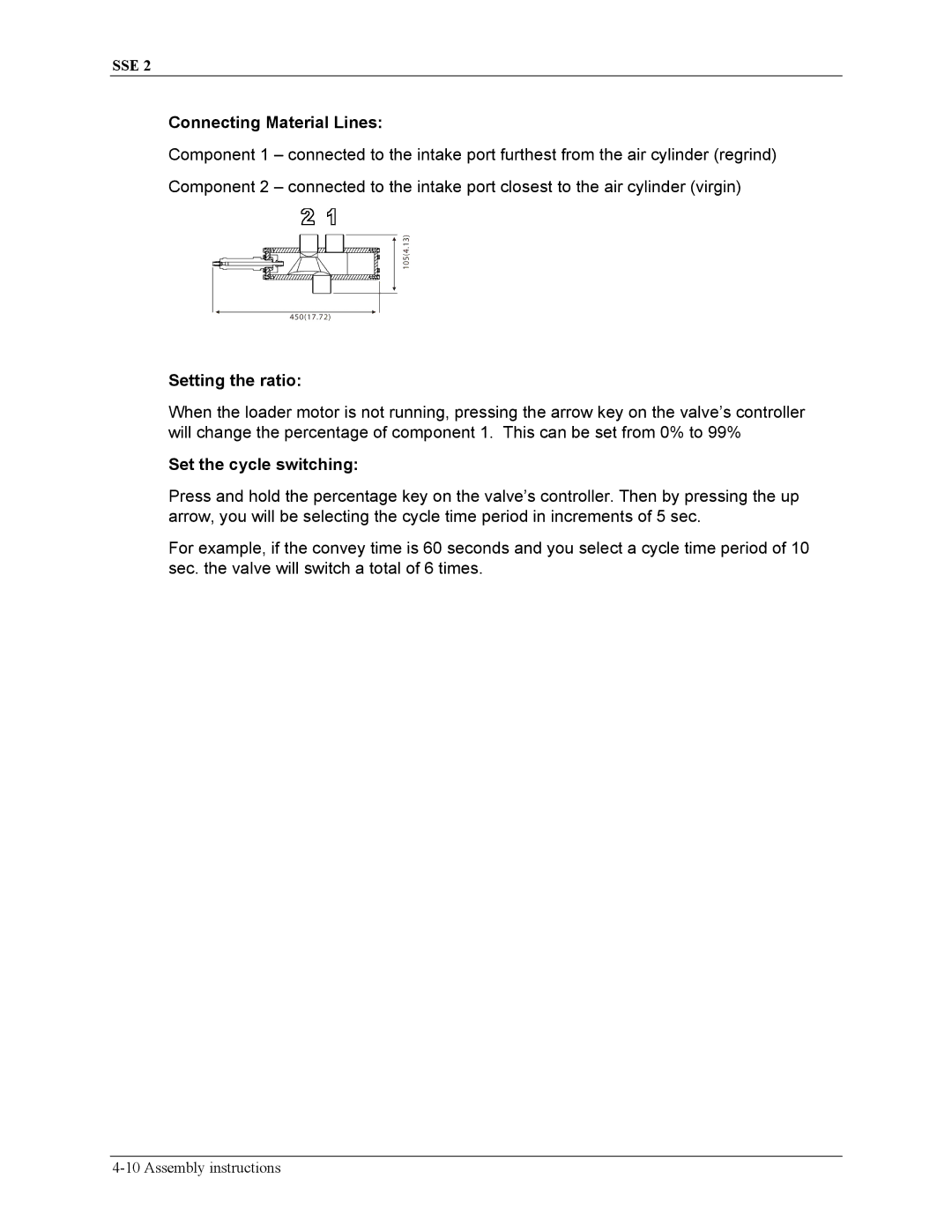 Sterling SSE-2 manual Connecting Material Lines 