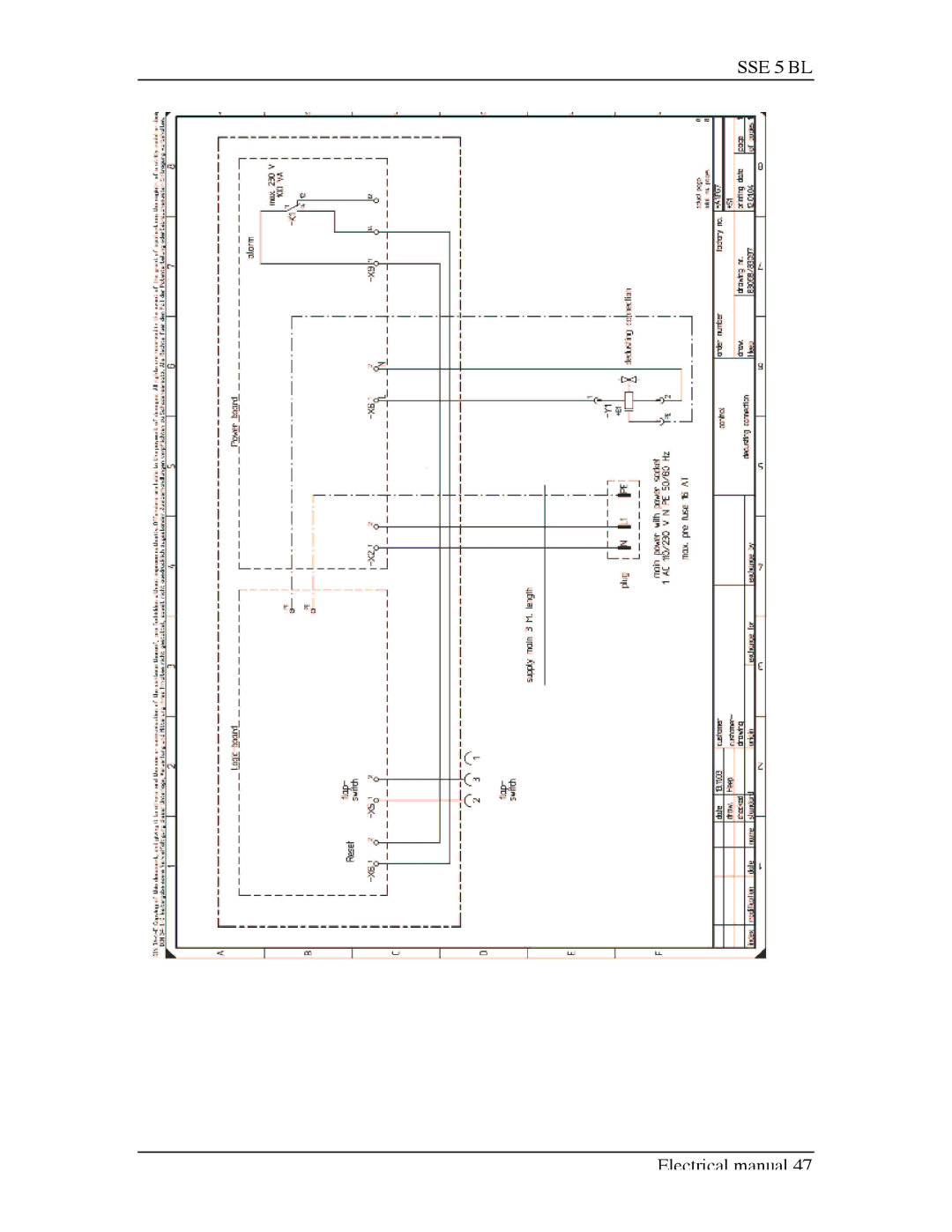 Sterling SSE-5 BL operating instructions SSE 5 BL 