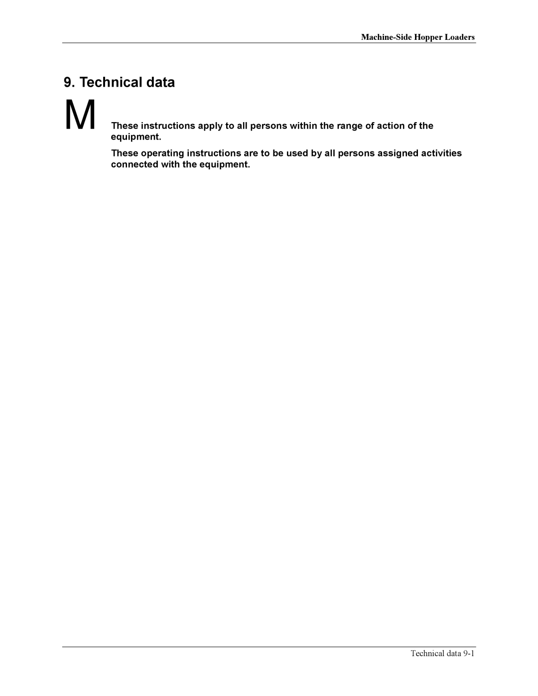 Sterling sse manual Technical data 