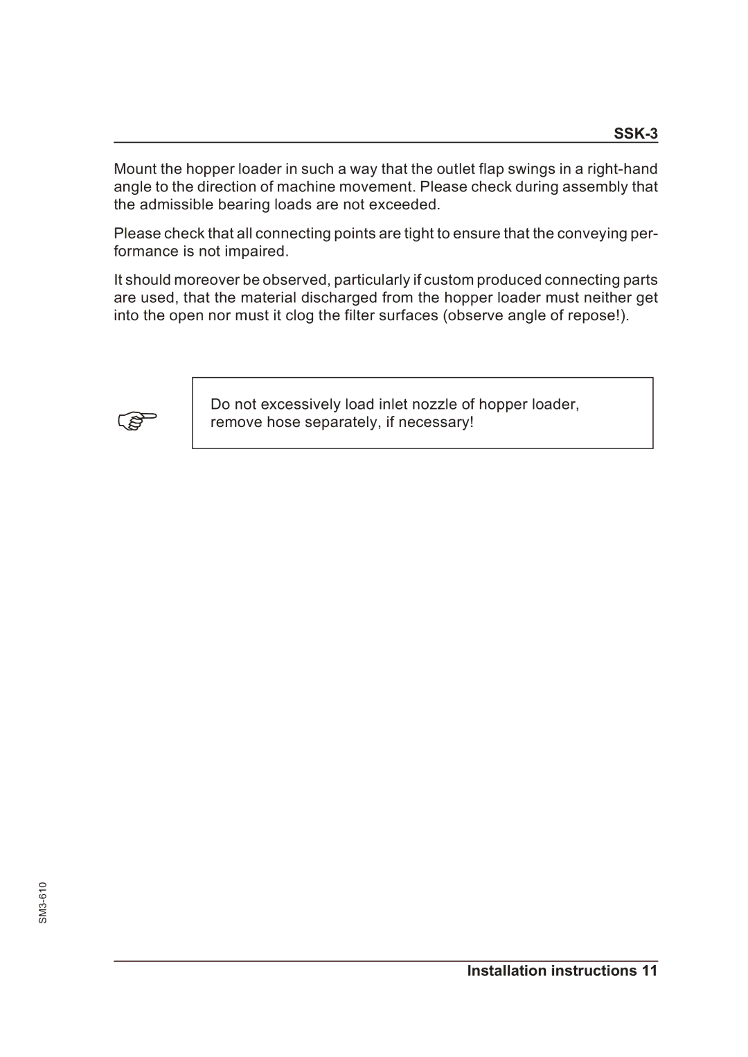 Sterling SSk-3 operating instructions SSK-3 