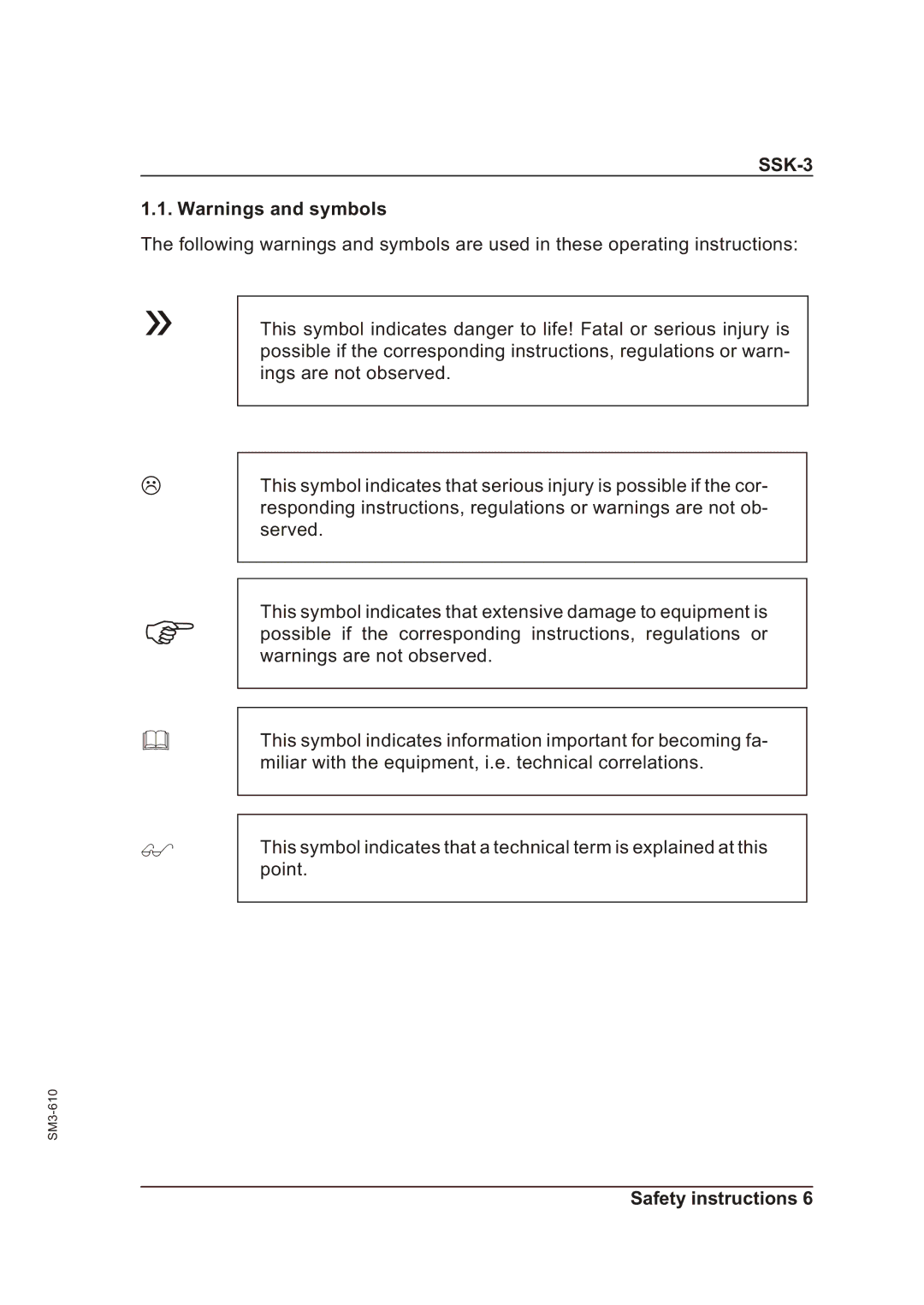 Sterling SSk-3 operating instructions SSK-3 