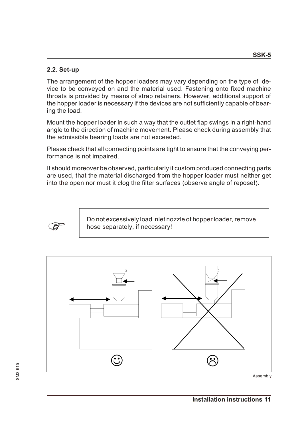 Sterling SSK-5 operating instructions Set-up 