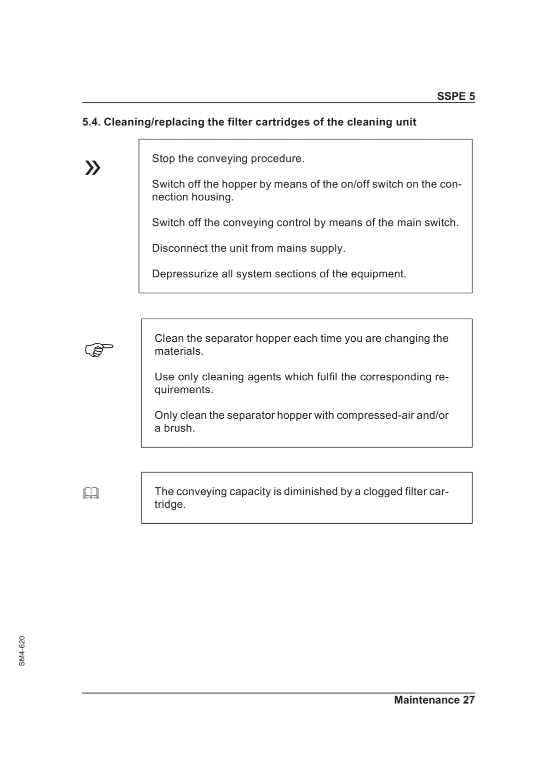 Sterling SSPE 5 manual Sspe 