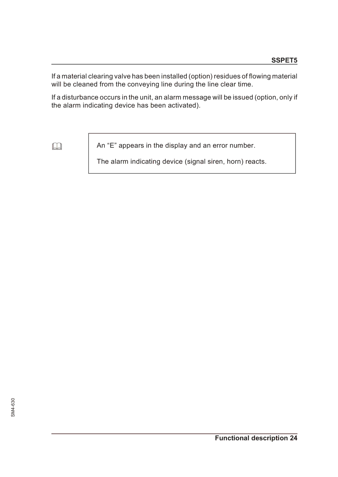 Sterling SSPET 5 operating instructions SSPET5 