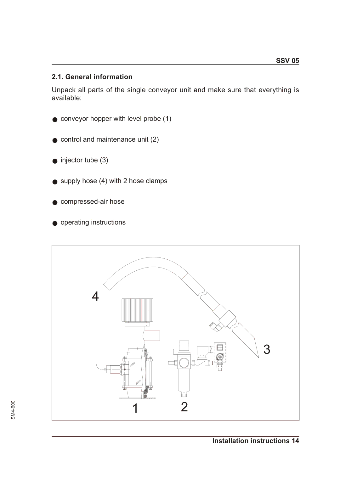 Sterling SSV 05 operating instructions SSV General information 