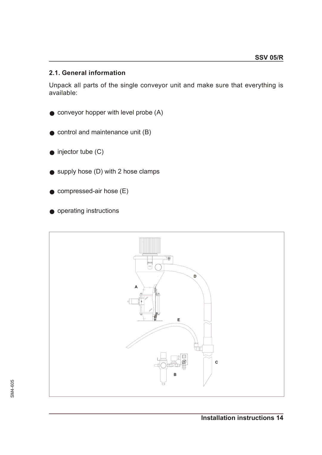 Sterling operating instructions SSV 05/R General information 