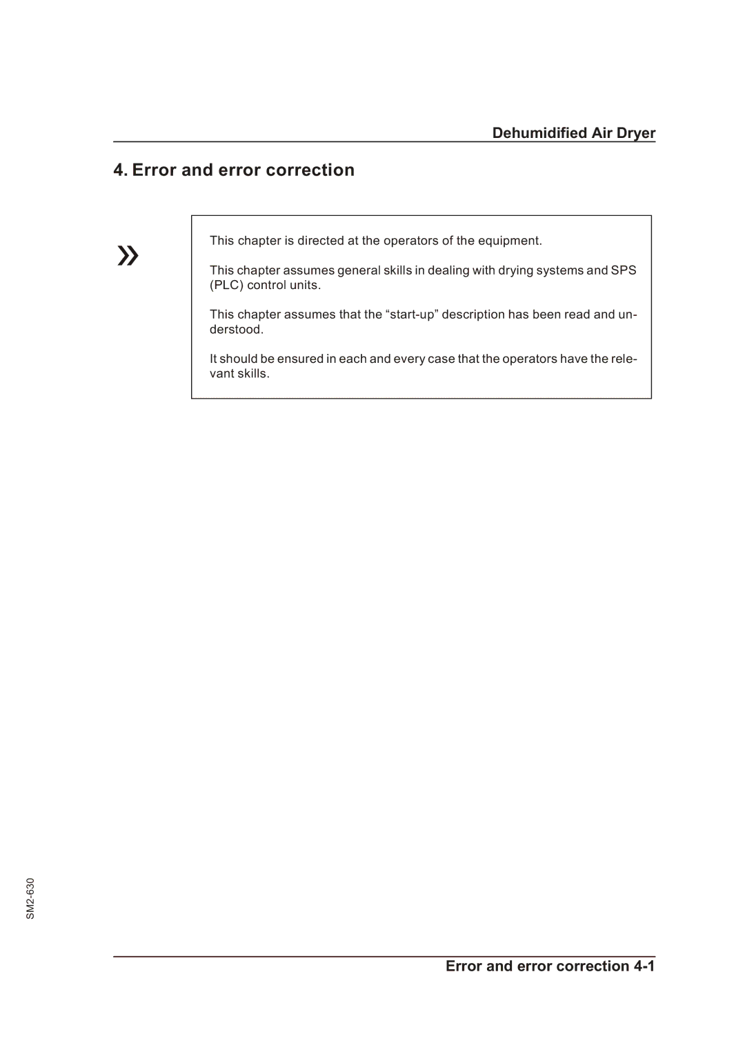 Sterling STT 1600 operating instructions Error and error correction 