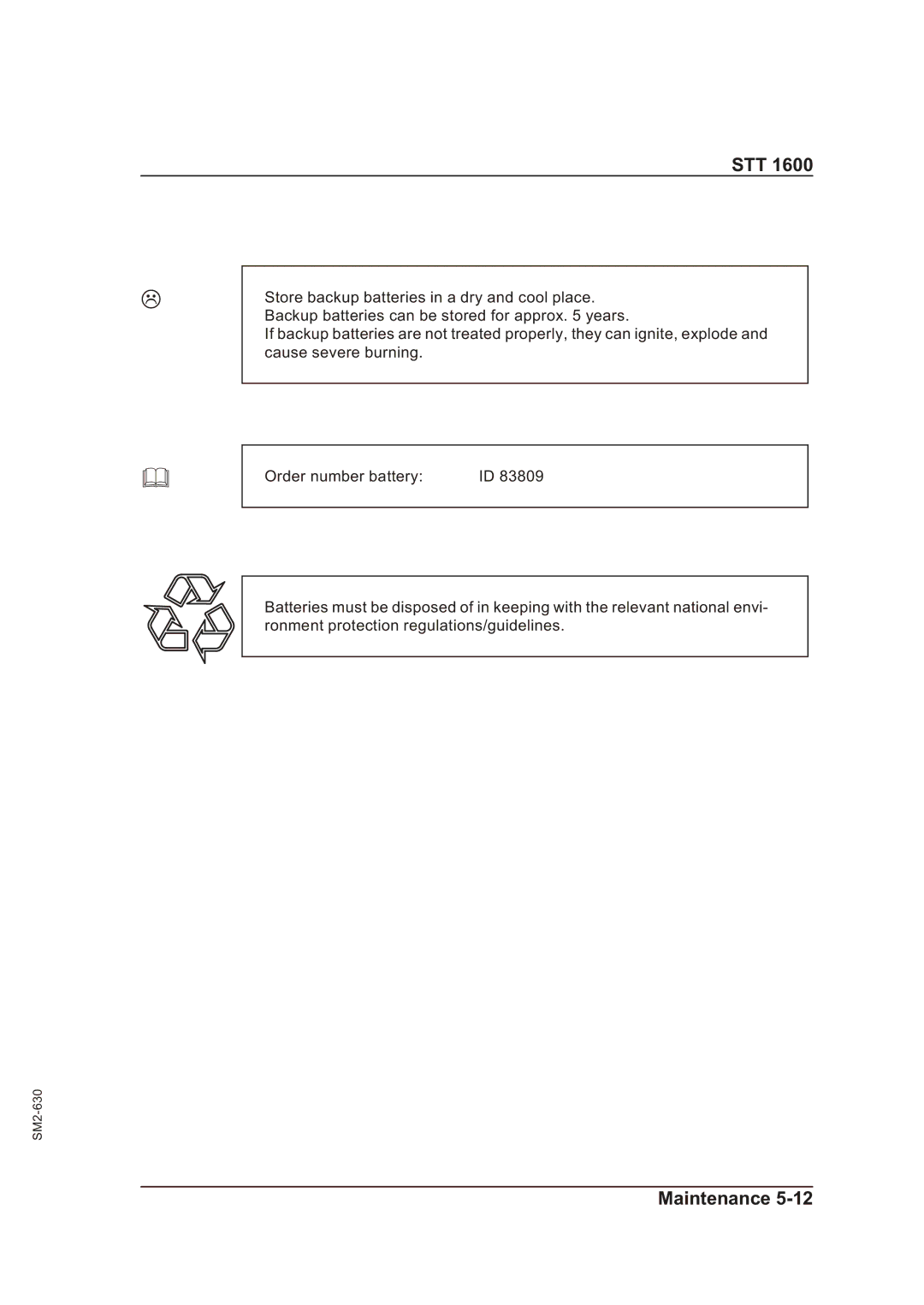 Sterling STT 1600 operating instructions Stt 