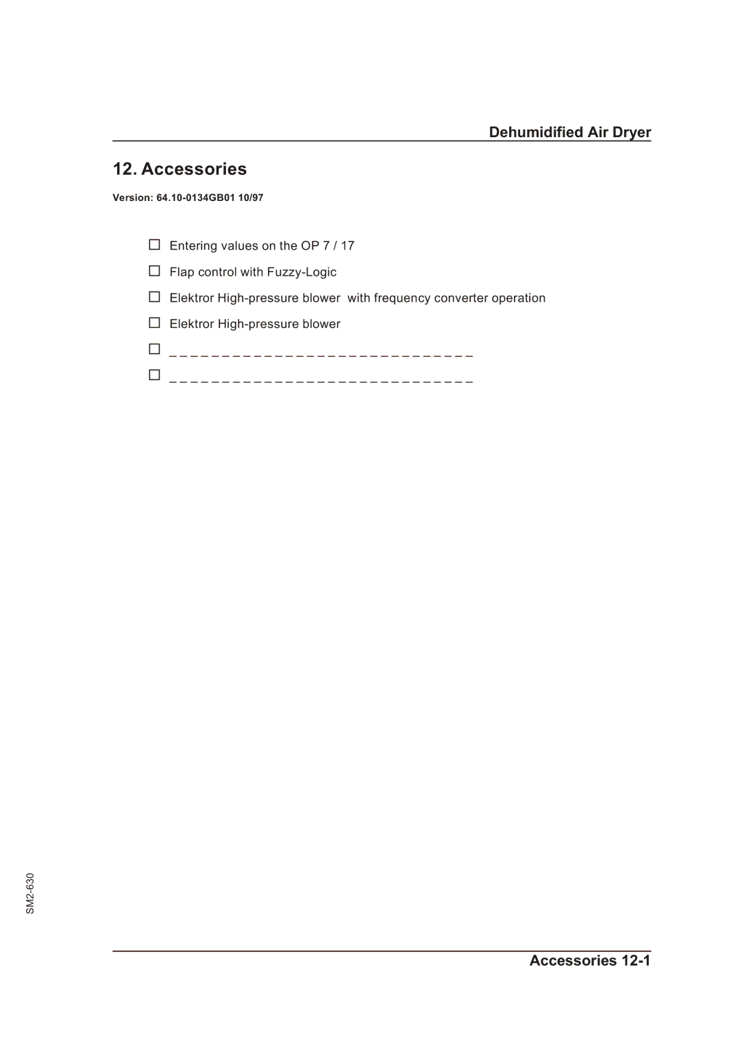 Sterling STT 1600 operating instructions Accessories 