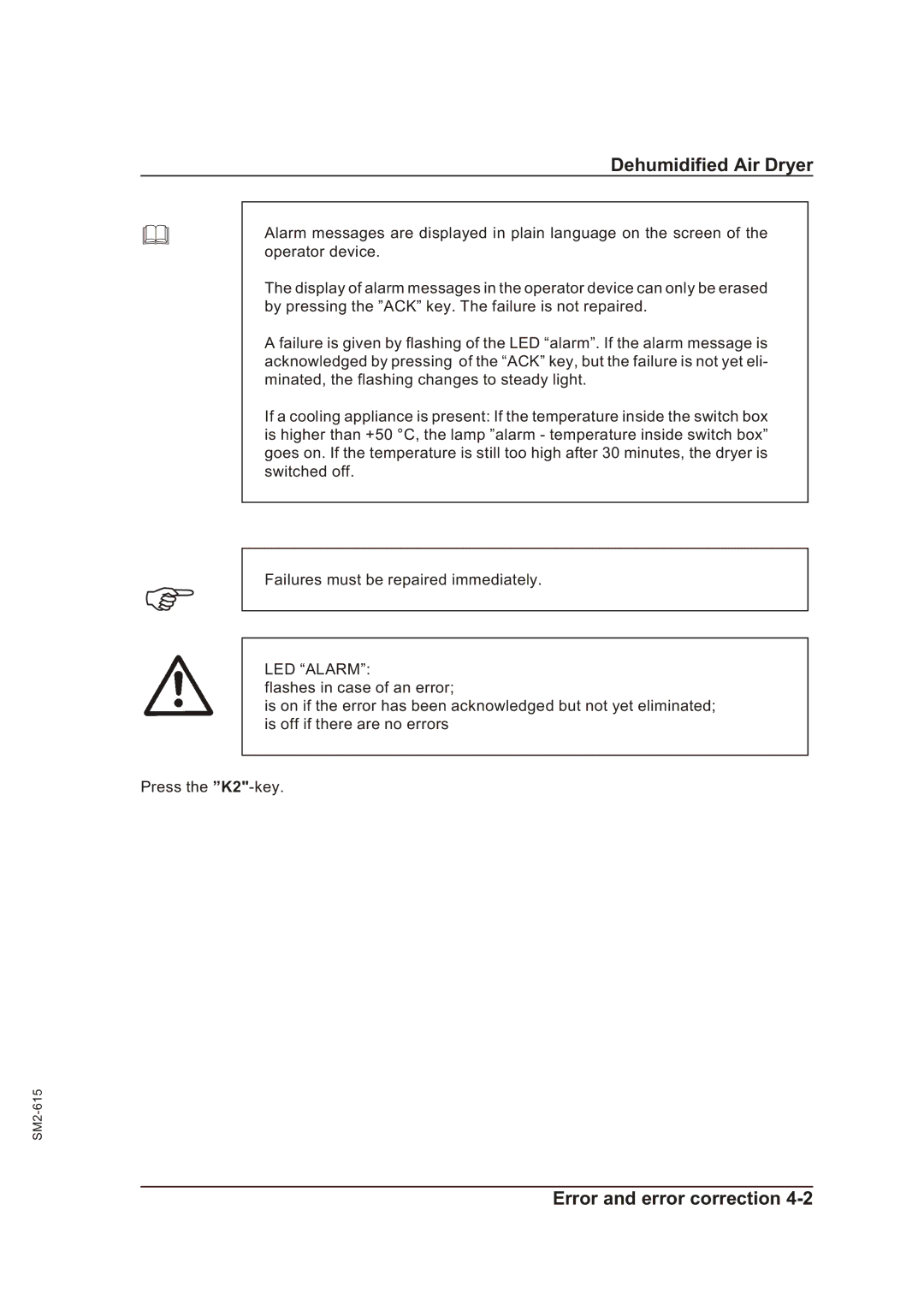 Sterling STT 300 operating instructions LED Alarm 