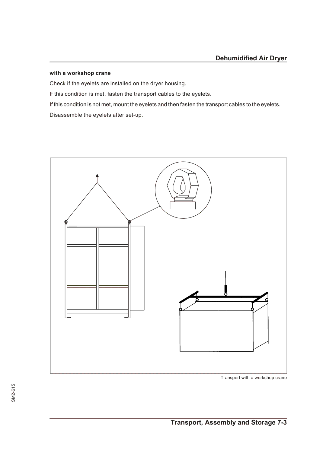 Sterling STT 300 operating instructions With a workshop crane 