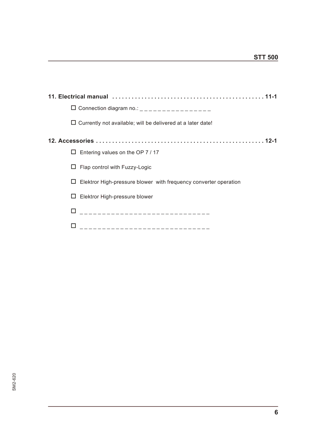 Sterling STT 500 Electrical manual 