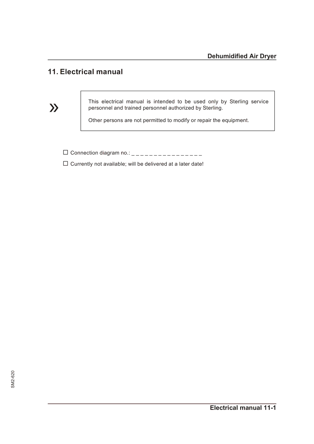 Sterling STT 500 Electrical manual 