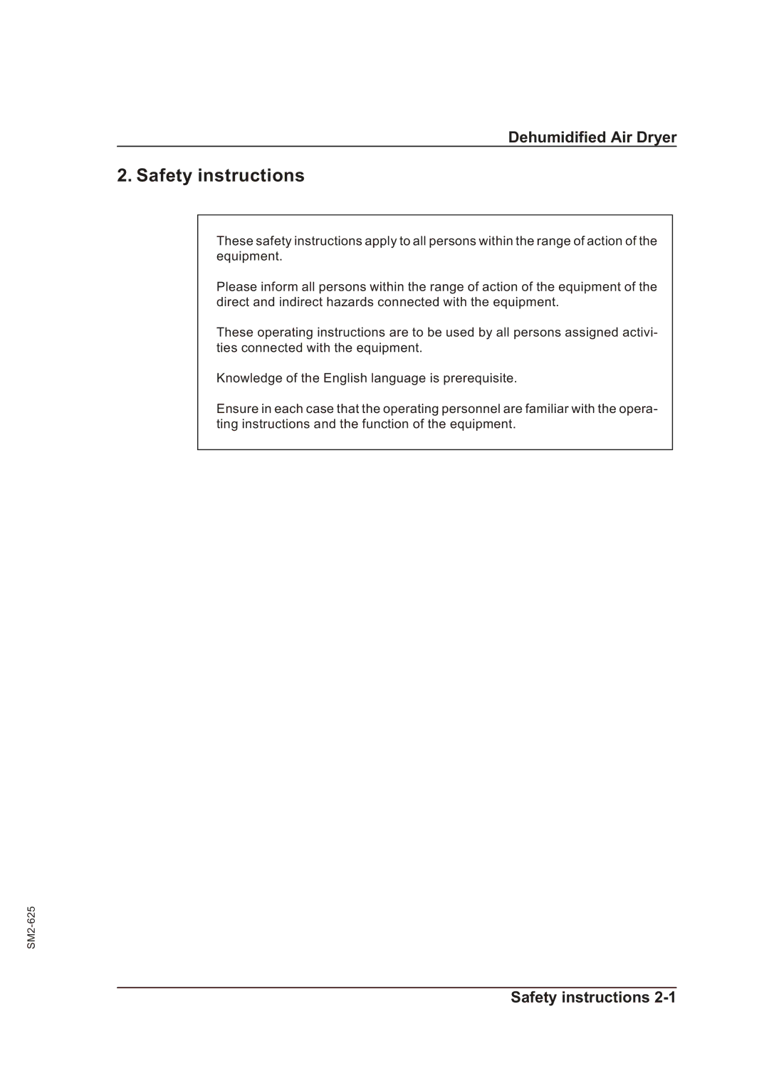 Sterling STT 800 manual Safety instructions 