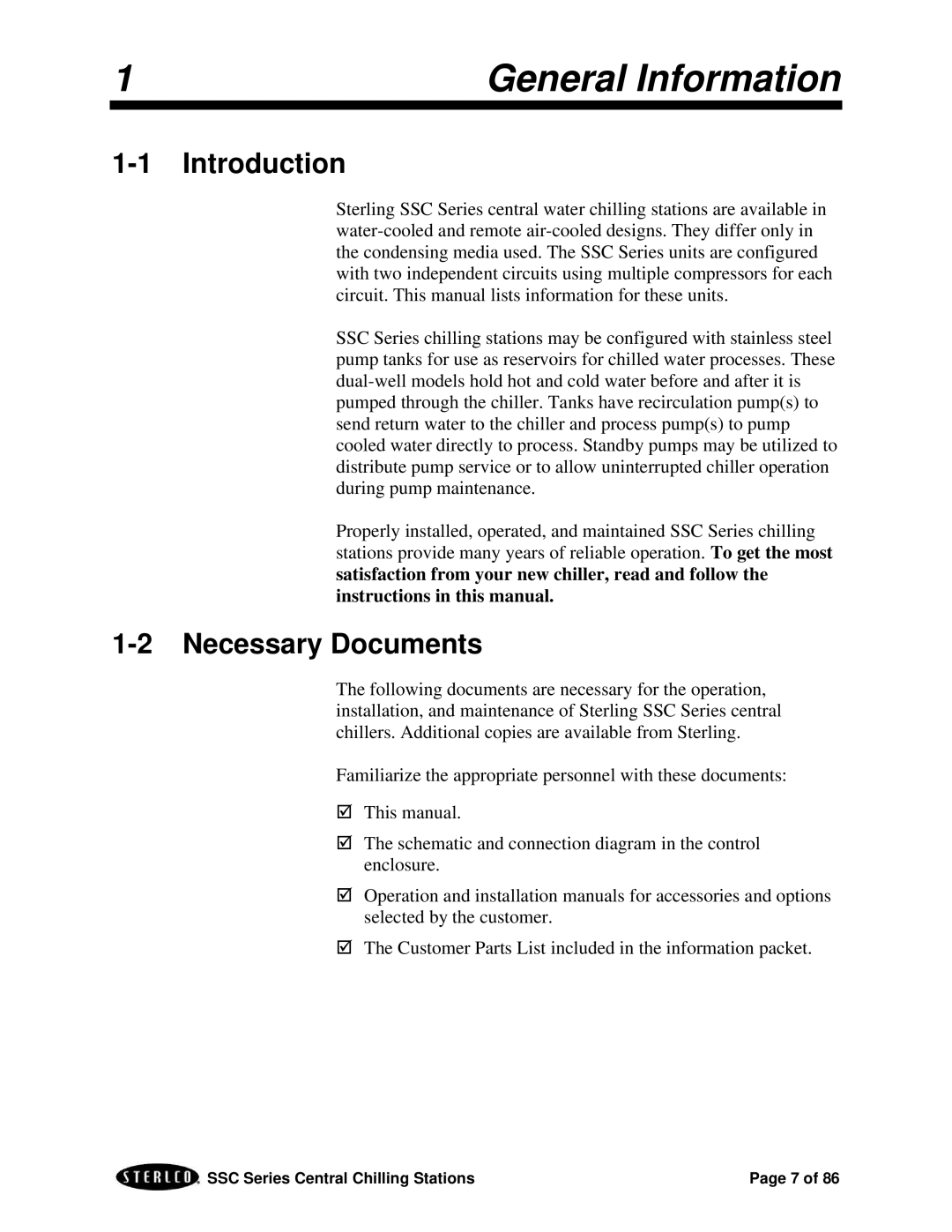 SterlingTEK A0551797 manual Introduction, Necessary Documents 