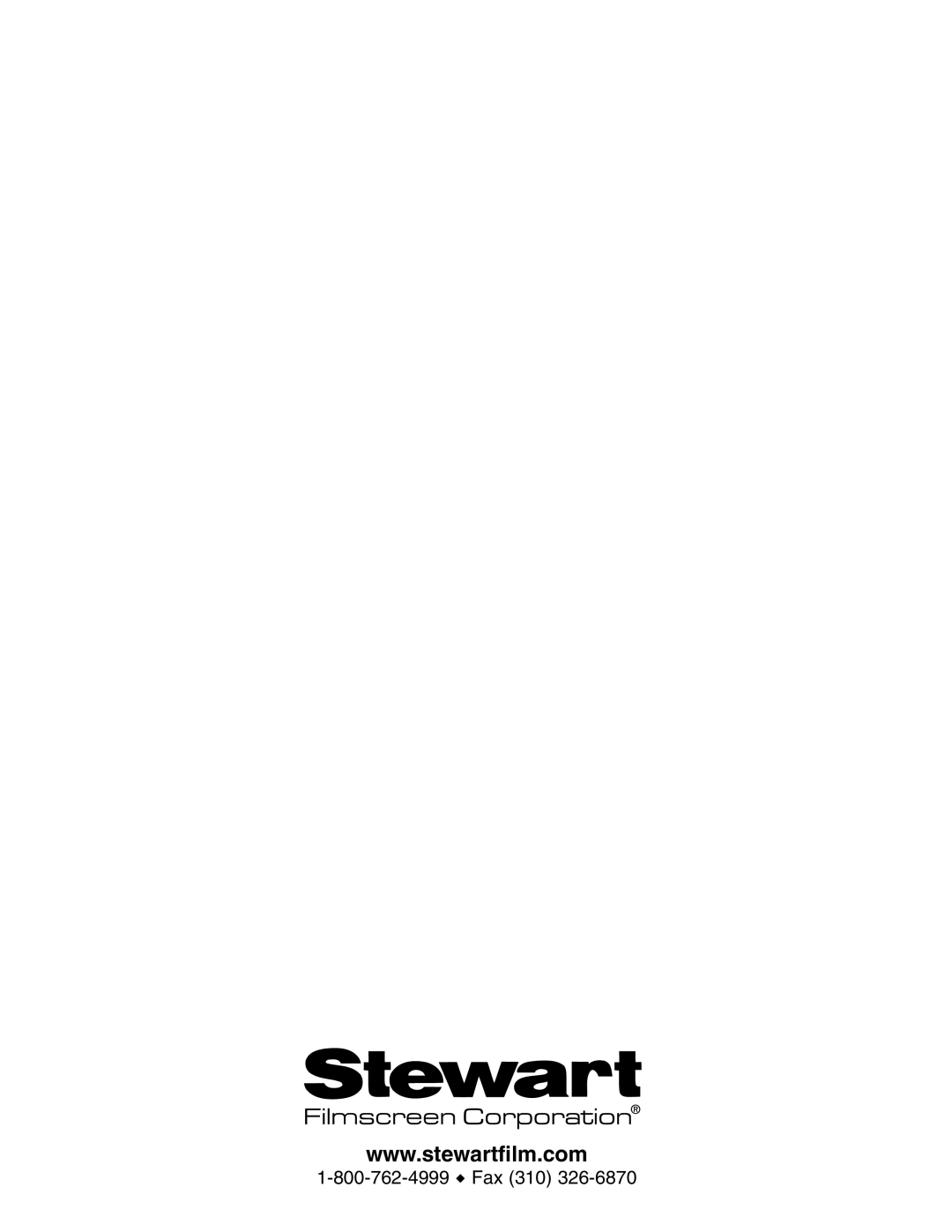 Stewart Filmscreen Corp B installation instructions 