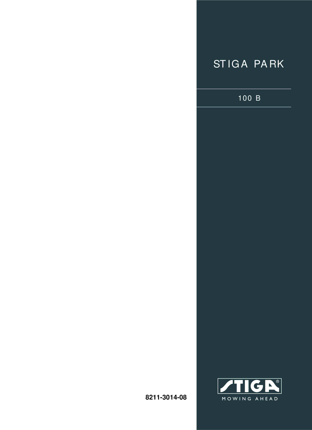 Stiga 100 B manual Stiga Park 