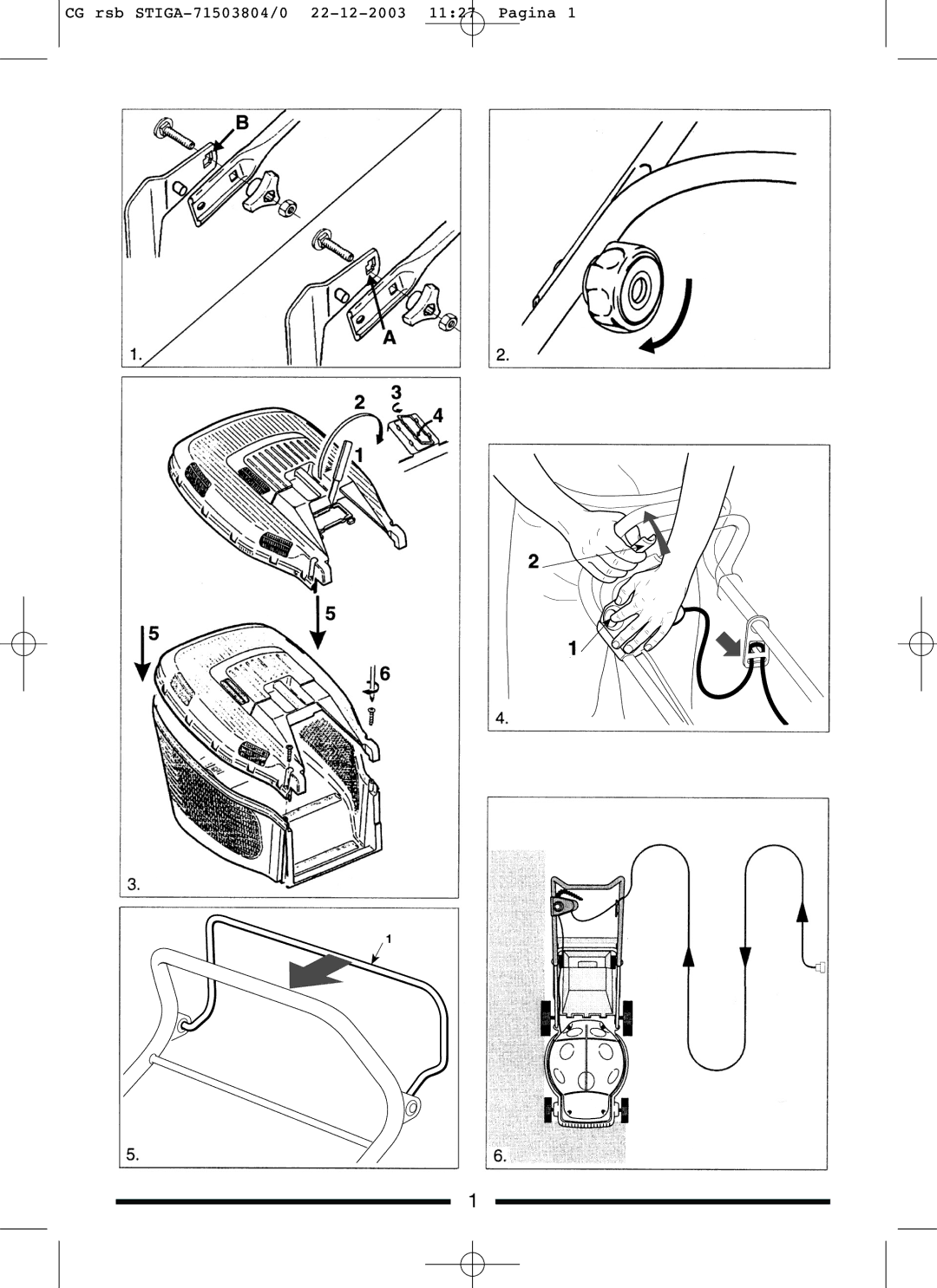 Stiga 45SEL, 45EL manual CG rsb STIGA-71503804/0 22-12-2003 1127 Pagina 