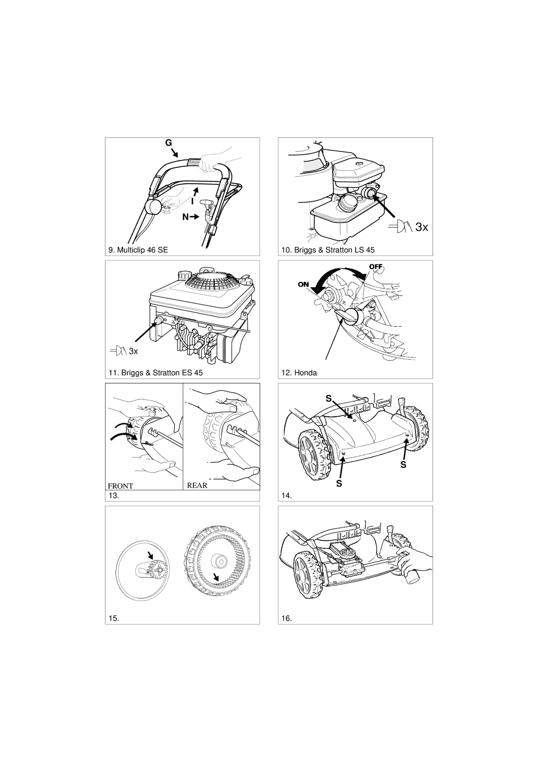 Stiga 46 S EURO manual Multiclip 46 SE Briggs & Stratton ES 