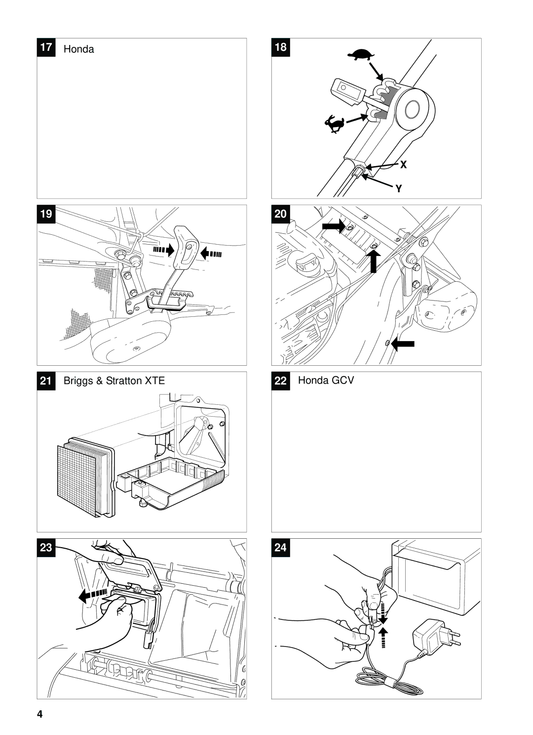 Stiga 48 S ROLLER, 55 S ROLLER manual Briggs & Stratton XTE 