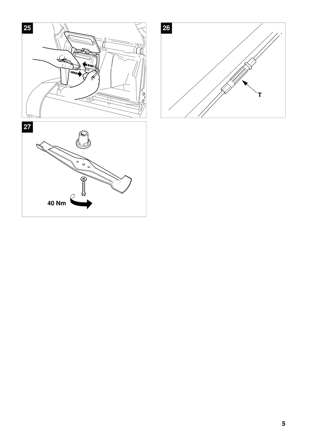 Stiga 55 S ROLLER, 48 S ROLLER manual 40 Nm 