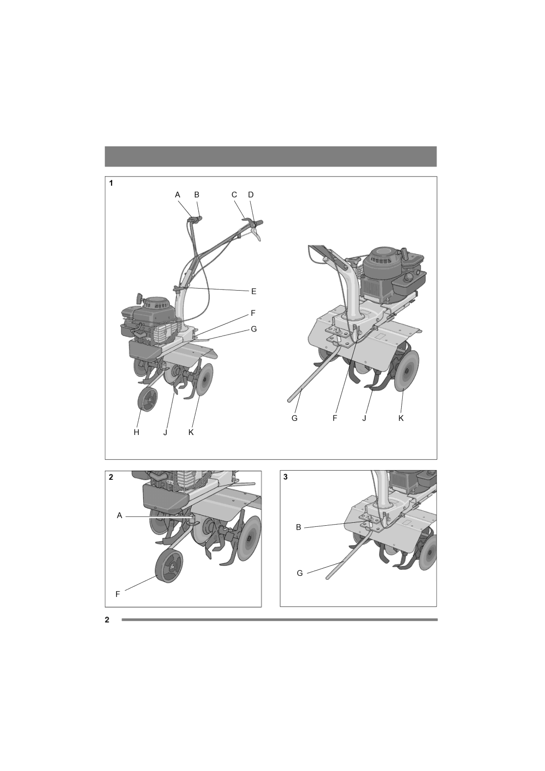 Stiga 500-G, 500R-G manual C D J K 