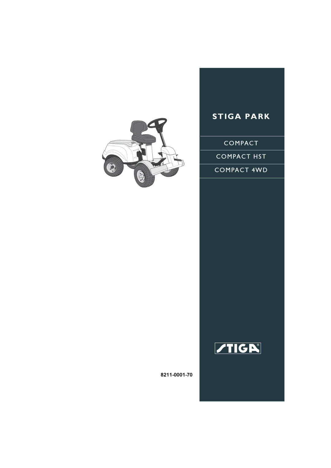 Stiga 8211-0001-70 manual Stiga Park 