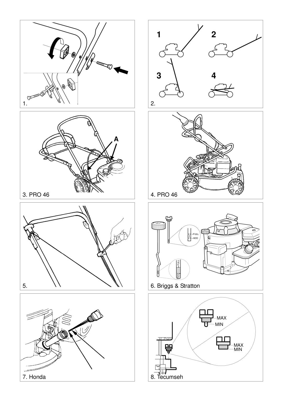 Stiga 8211-0223-06 manual PRO Honda 