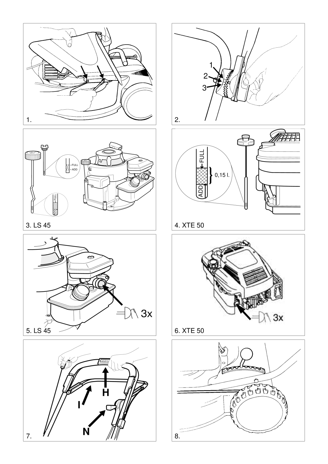 Stiga 8211-0225-06 manual Xte 