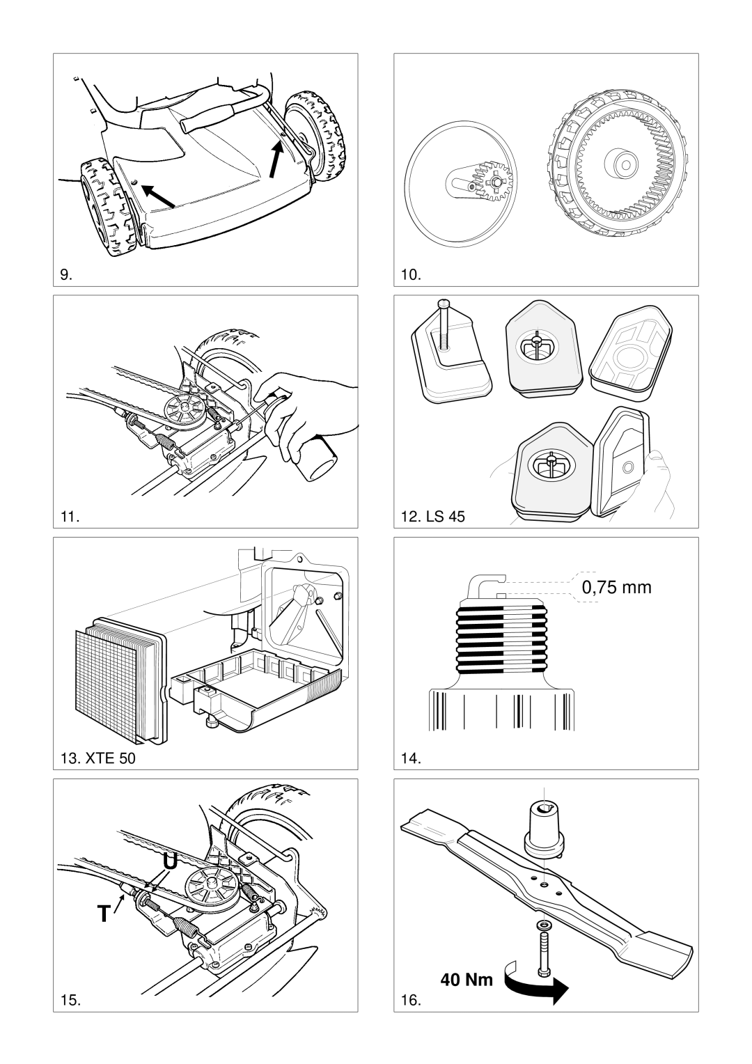 Stiga 8211-0225-06 manual 40 Nm 