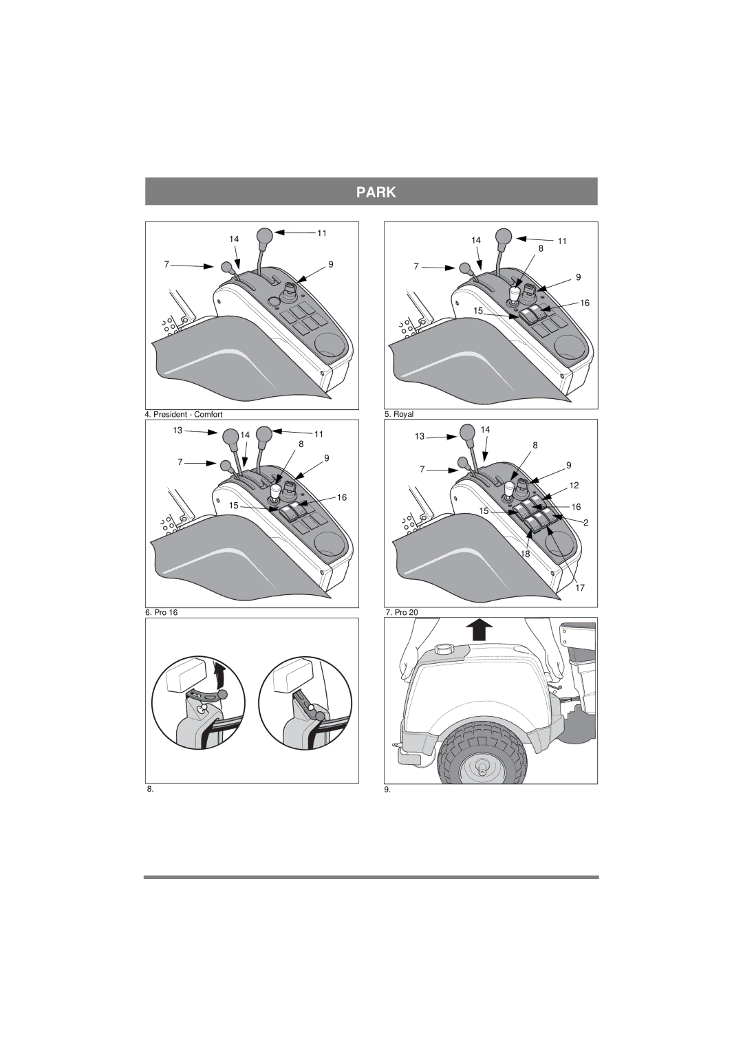 Stiga 8211-0276-08 manual President Comfort Royal Pro 