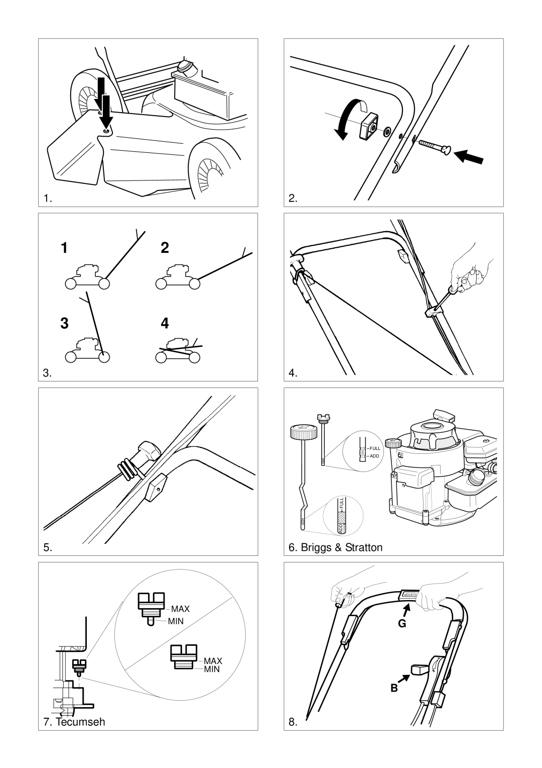 Stiga 8211-3389-05 manual Tecumseh 