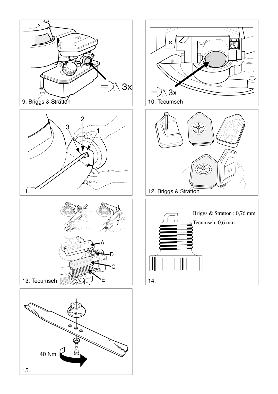 Stiga 8211-3389-05 manual 75 mm 