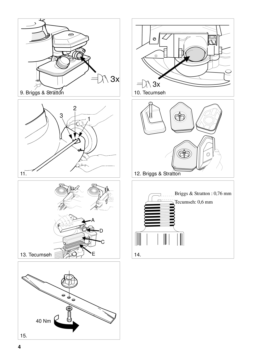 Stiga 8211-3389-06 manual 75 mm 