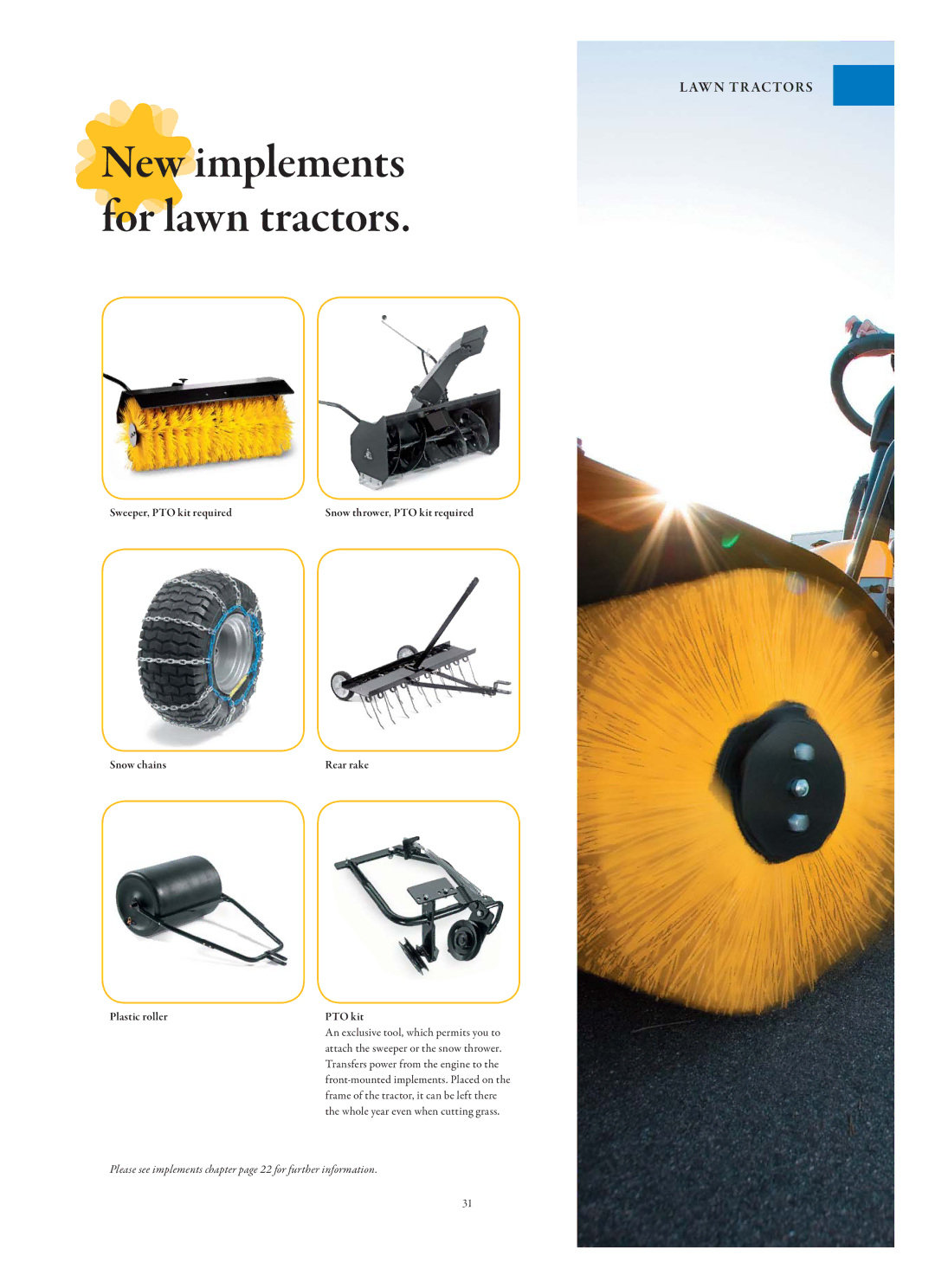 Stiga Garden Range manual New implements for lawn tractors 