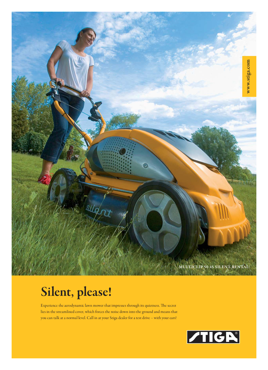 Stiga Garden Range manual Silent, please 