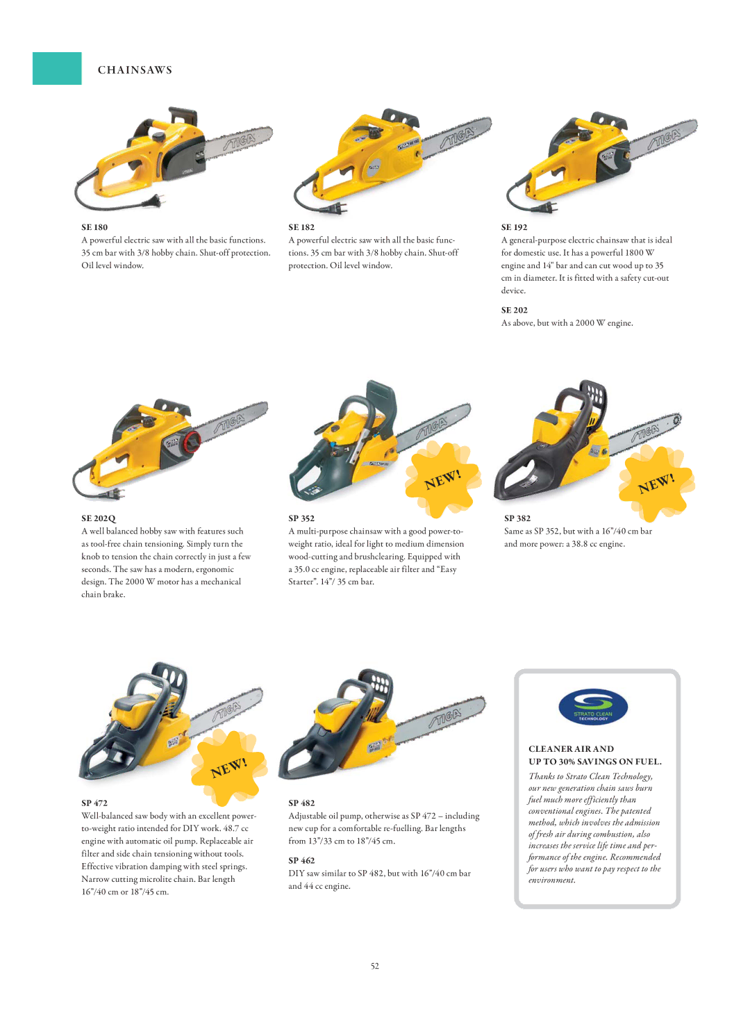 Stiga Garden Range manual SE 202Q, Cleaner AIR UP to 30% Savings on Fuel 