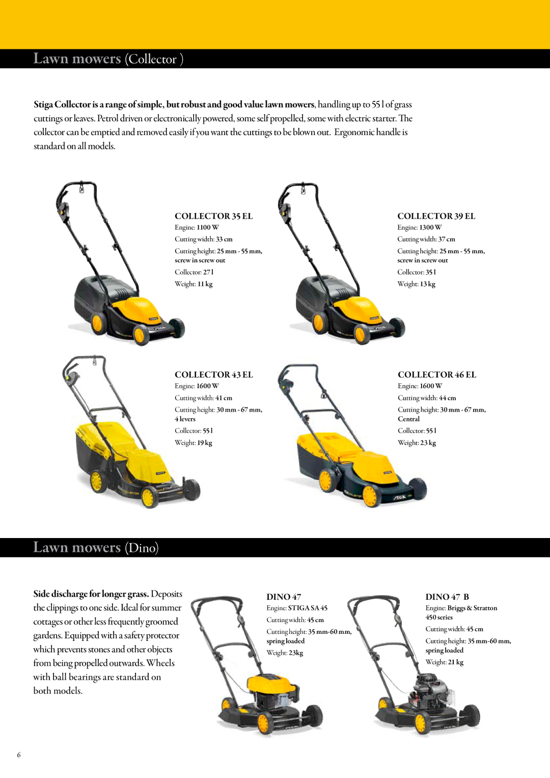 Stiga Lawn tractors manual Lawn mowers Collector, Lawn mowers Dino 