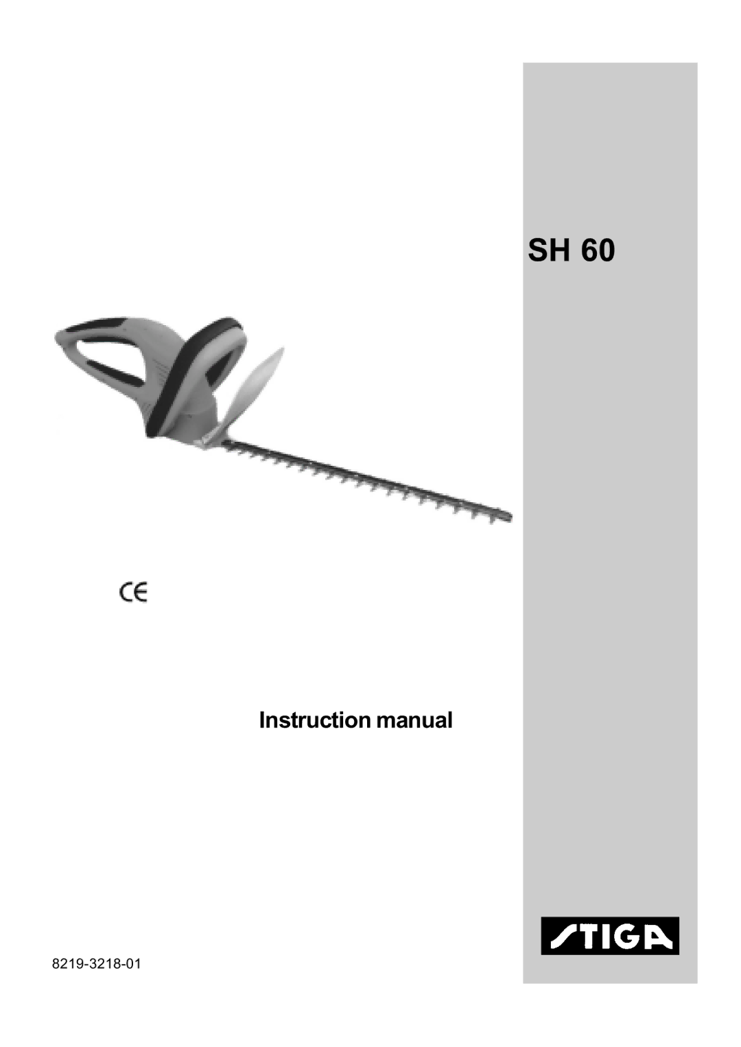 Stiga SH 60 instruction manual 8219-3218-01 