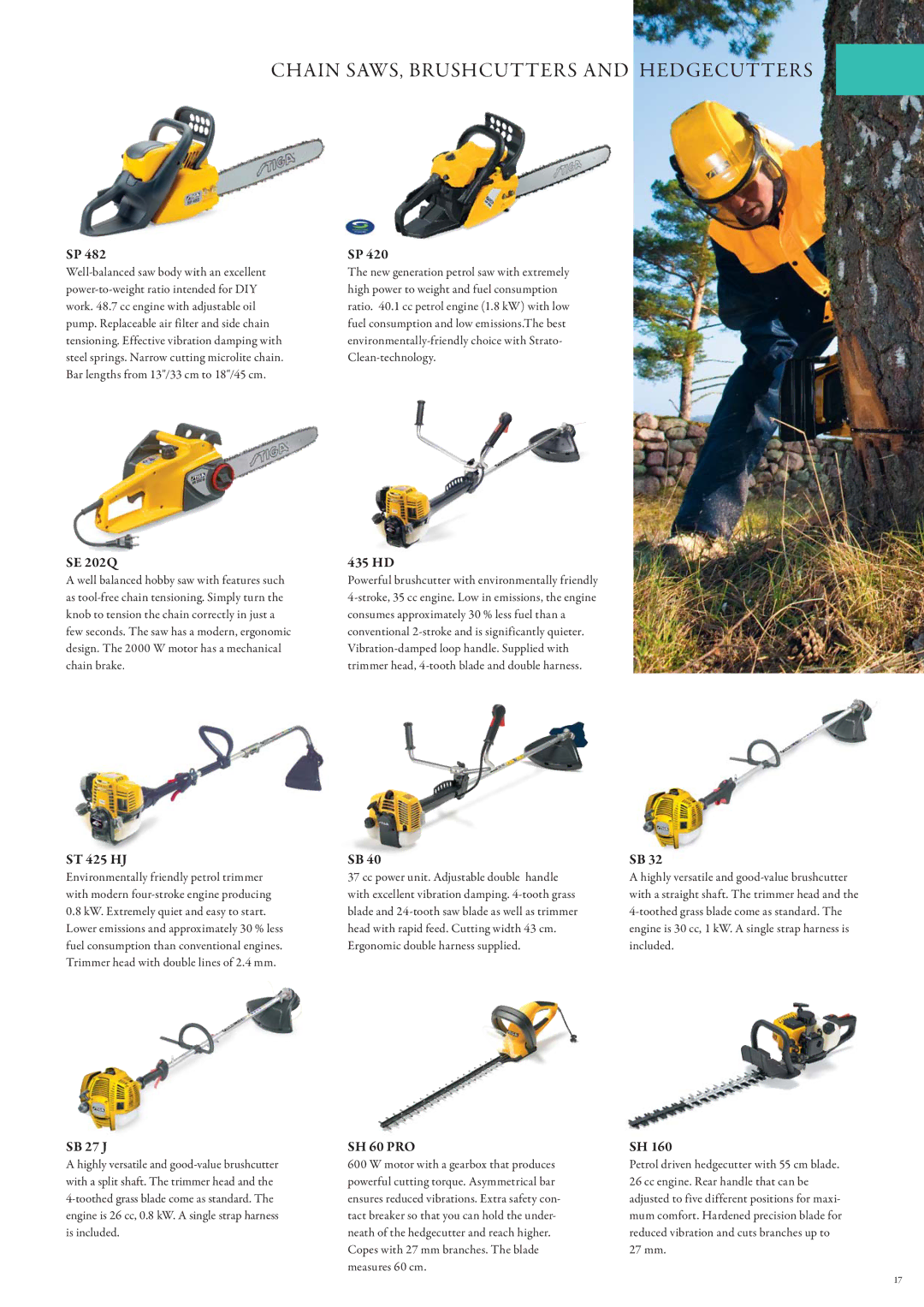 Stiga Snow Throwers manual Chain SAWS, Brushcutters and Hedgecutters, SH 60 PRO 