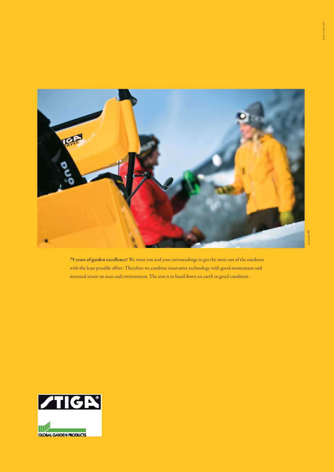 Stiga Snow Throwers manual Xx-xxxx-09 