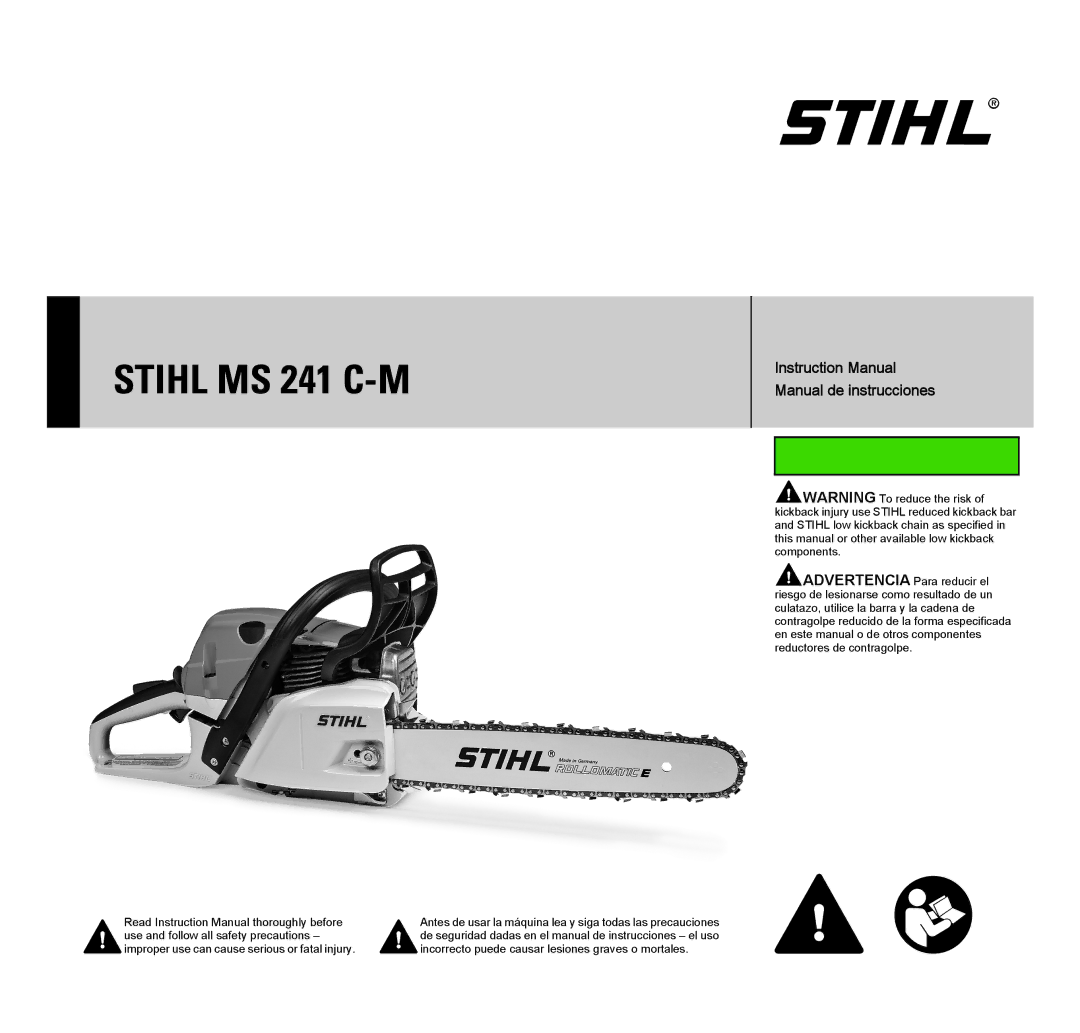 STIHL manual Stihl MS 241 C-M, Manual de instrucciones 