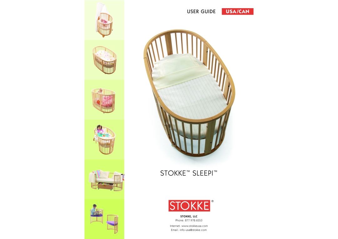 Stokke SleepiTM manual User Guide, Stokke Sleepi, Usa /Can 