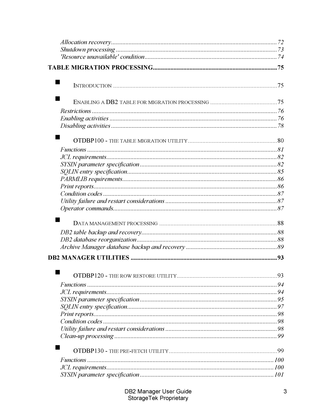 StorageTek 312564001 manual Introduction Enabling a DB2 Table for Migration Processing 