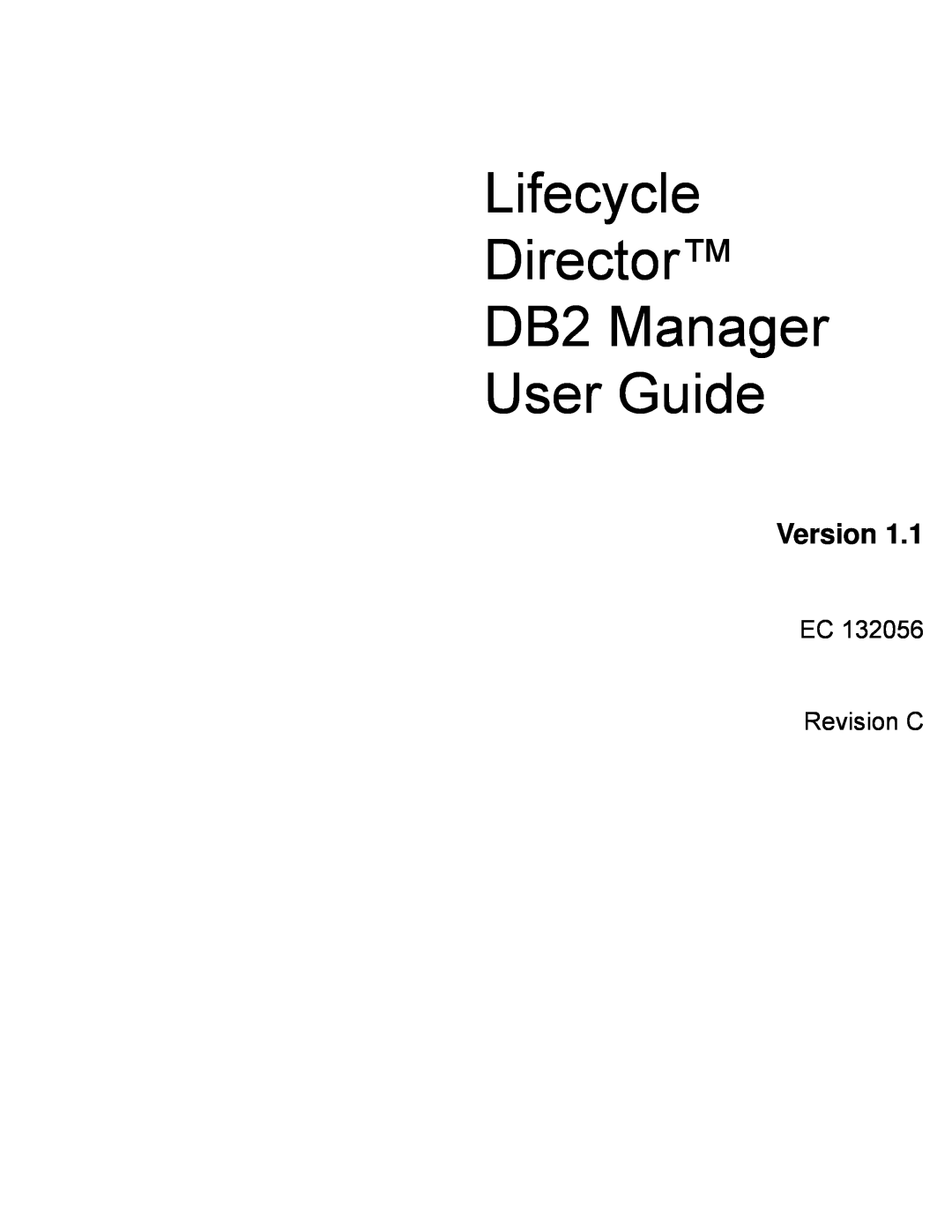 StorageTek 312564001 manual Version, EC Revision C, Lifecycle Director DB2 Manager User Guide 