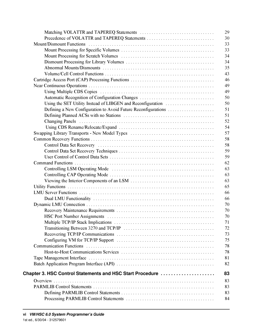 StorageTek 6 manual Matching VOLATTR and TAPEREQ Statements 